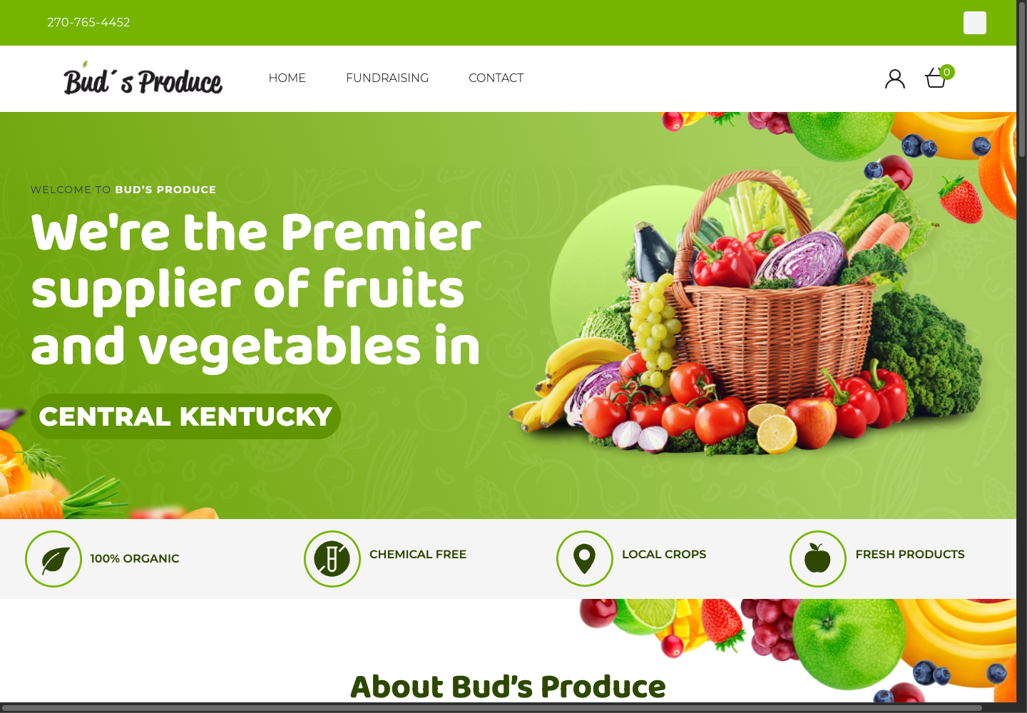 Screenshot of Bud's Produce