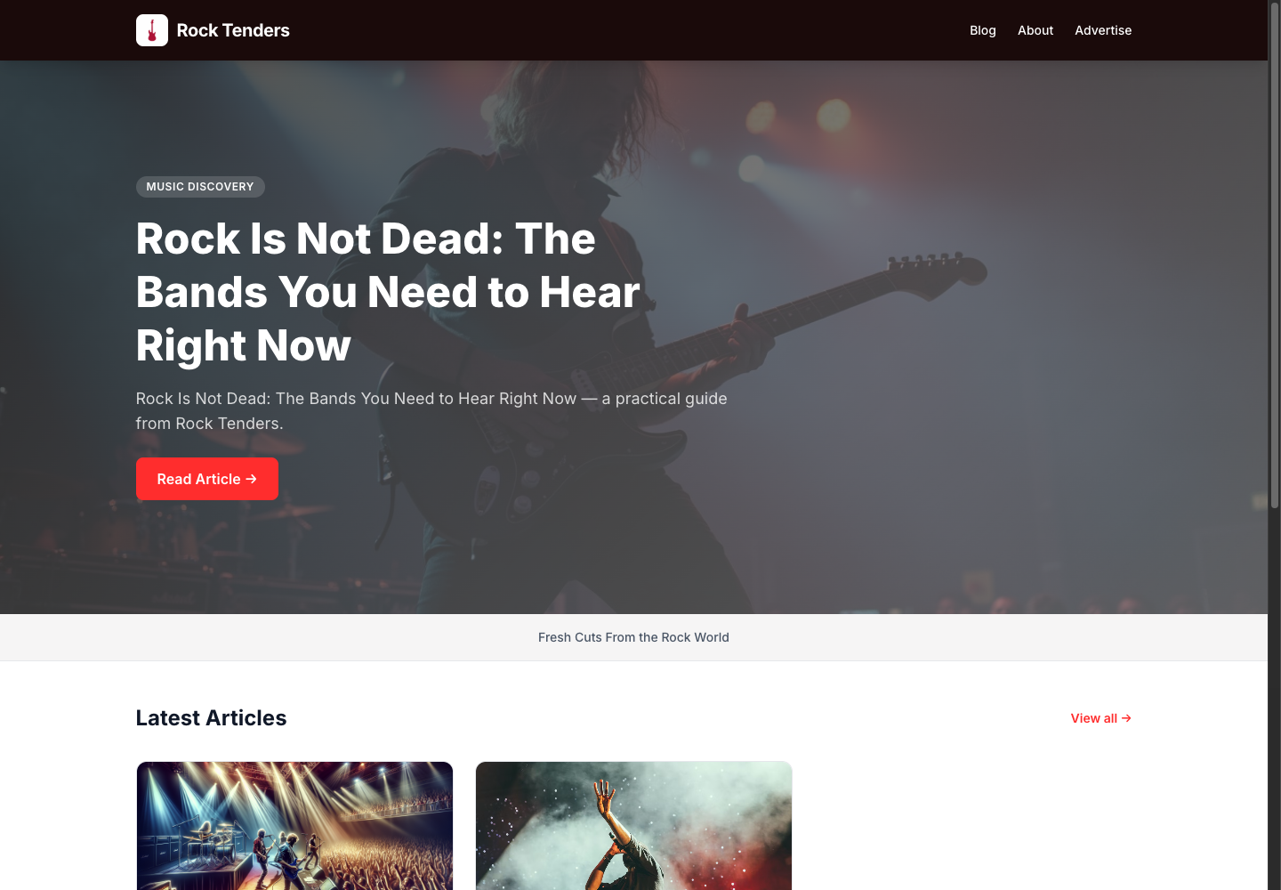 Screenshot of Rock Tenders