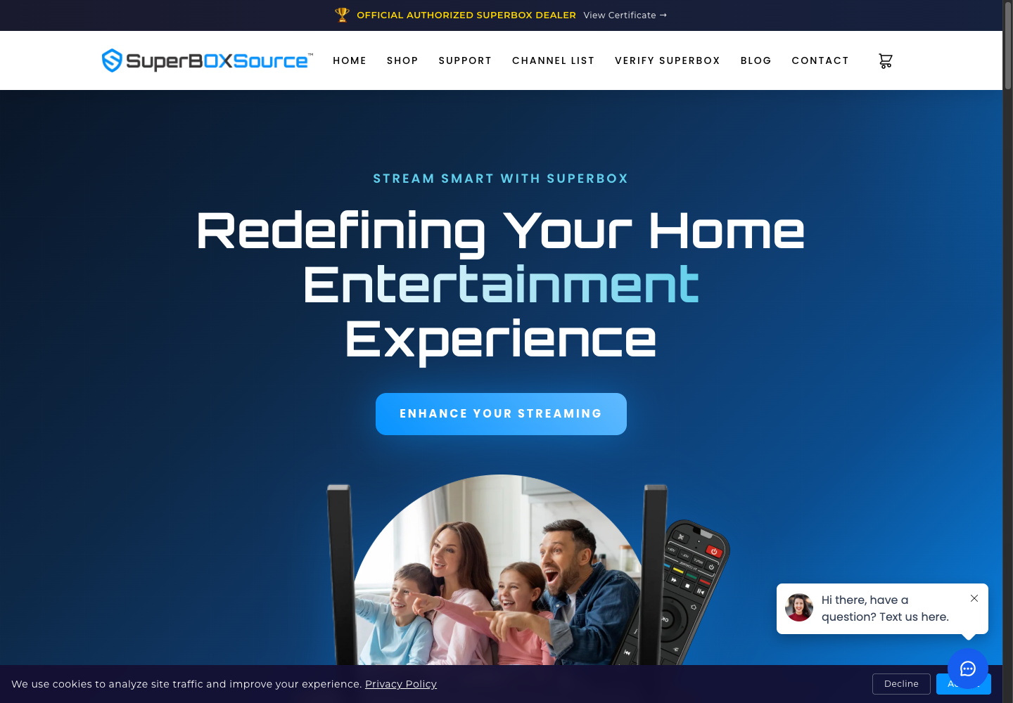 Screenshot of SuperBoxSource